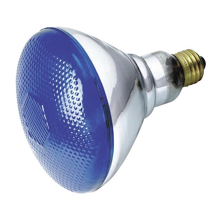 SATCO 100 W BR38 Incandescent - Blue - 2000 Hours - Medium Base - 230V S5006