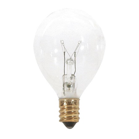 Satco 10 W G12 1/2 Pear Incandescent - Clear - 1500 Hours - 60L - Candelabra Base - 120V S3844