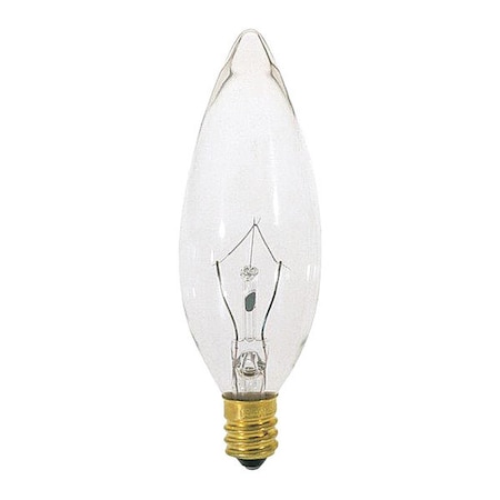 Satco 25 W BA9 1/2 Incandescent - Clear - 1500 Hours - 220L - European Base - 120V S3390