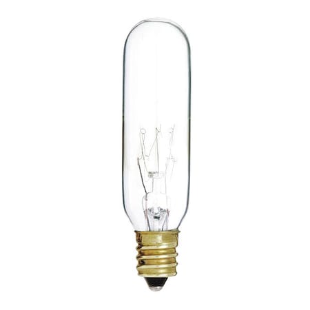 Satco 15 W T6 Incandescent - Clear - 2000 Hours - 90L - Candelabra Base - 145V 20