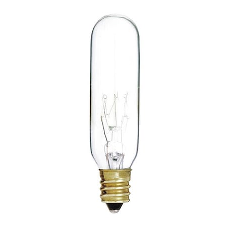 Satco 25 W - Incandescent - T6 - Clear - 2000 Hours - 180L - Candelabra Base - 120V - Carded S3714