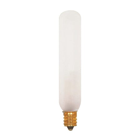 Satco 15 W T6 Incandescent - Frost - 2500 Hours - 90L - Candelabra Base - 120V - 2-Pack S3715