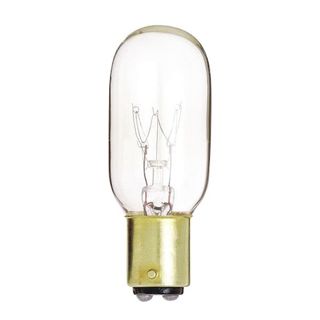 Satco 15 W T7 Incandescent - Clear - 2500 Hours - 95L - DC Bay Base - 130V - Carded S4719