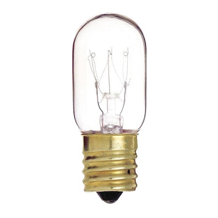 Satco Bulb, Incandescent, 15W, T7, Intermediate Base, Sign & Indicator S4722