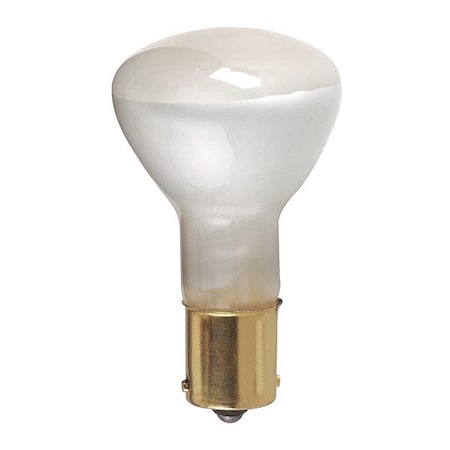 Satco Bulb, Incandescent, 20W, R12, Bayonet Single Contact Base, Miniature S1383