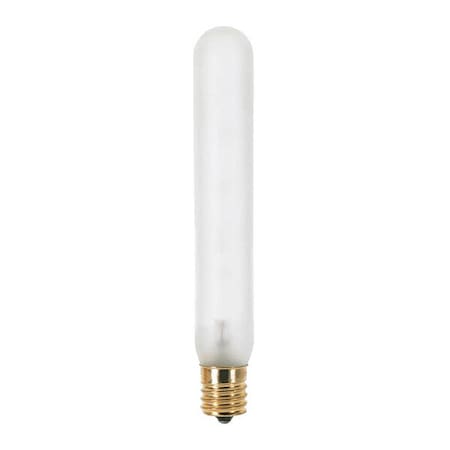 Satco 20 W T6 1/2 Incandescent - Frost - 1500 Hours - 140L - Intermediate Base - 130V S3281