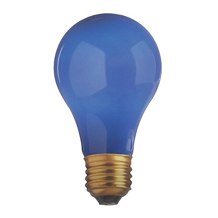 Satco 25 W A19 Incandescent - Ceramic Blue - 1000 Hours - 80L - Medium Base - 130V S6092
