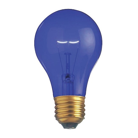 Satco 25 W A19 Incandescent - Transparent Blue - 2000 Hours - Medium Base - 130V S6082