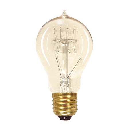 Satco Bulb, Incandescent, 60W, A19, Medium Base, Vintage Light S2419