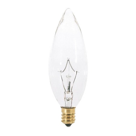 Satco 25 W B10 Incandescent - Clear - 1000 Hours - 200L - Candelabra Base - 220V S3386
