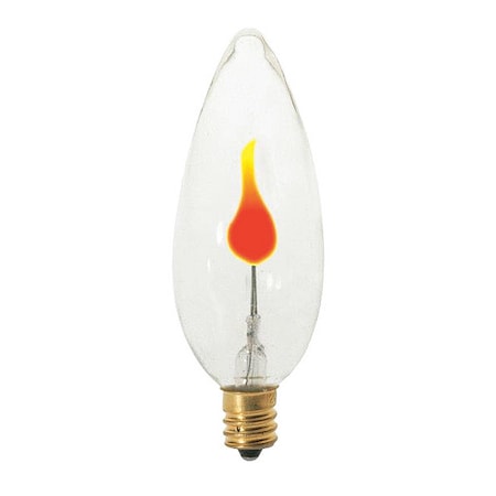 Satco 3 W BA9 1/2 Incandescent - Clear - 1000 Hours - Candelabra Base - 120V S3659