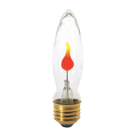 Satco 3 W BA9 1/2 Incandescent - Clear - 1000 Hours - Medium Base - 120V S3660