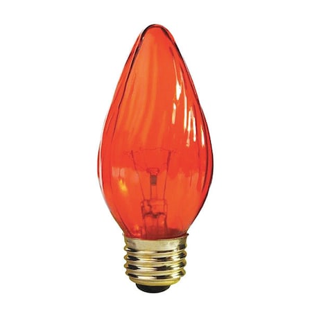 Satco 25 W F15 Incandescent - Amber - 1500 Hours - Medium Base - 120V S3366