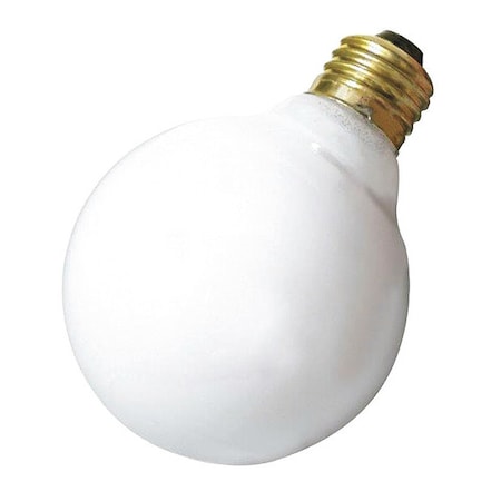 Satco 25 W G25 Incandescent - Gloss White - 3000 Hours - 160L - Medium Base - 130V A3640