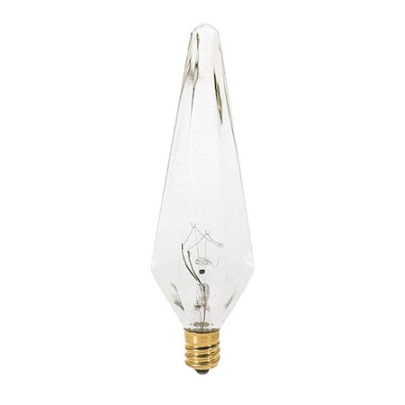 Satco 25 W HX10.5 Incandescent - Clear - 1500 Hours - 175L - Candelabra Base - 120V - 2-Pack S3744