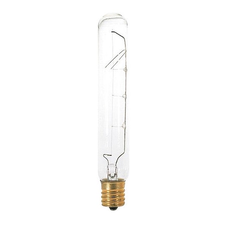 Satco 25 W T6 1/2 Incandescent - Clear - 1500 Hours - 180L - Intermediate Base - 130V S3222
