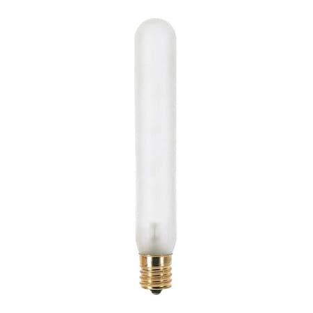 Satco 25 W T6 1/2 Incandescent - Frost - 1500 Hours - 170L - Intermediate Base - 130V - Carded S3708