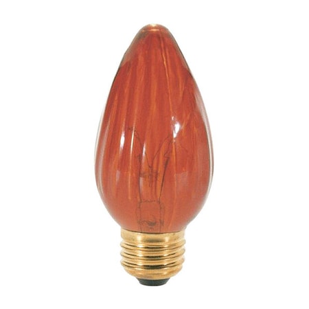 Satco 40 W F15 Incandescent - Amber - 1500 Hours - Medium Base - 120V S3370