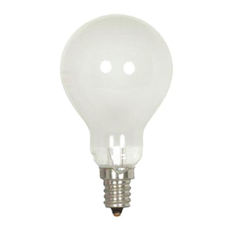 Satco 40 W A15 Incandescent - Frost - Appliance Lamp - 1000 Hours - 420L - Candelabra Base - 130V S4161