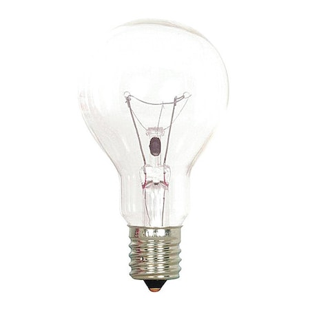 Satco 40 W A15 Incandescent - Clear - Appliance Lamp - 1000 Hours - 420L - Intermediate Base - 130V S4164