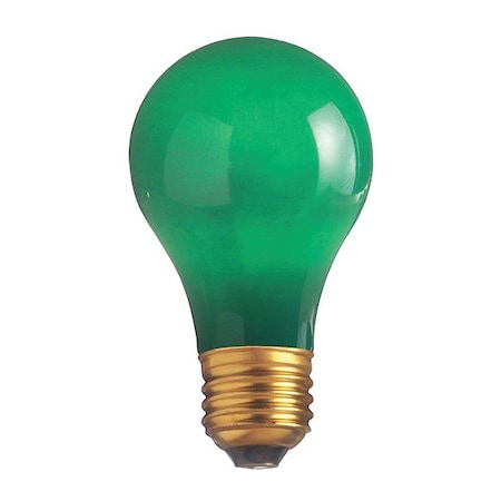 Satco 40 W A19 Incandescent - Ceramic Green - 2000 Hours - Medium Base - 130V S4982
