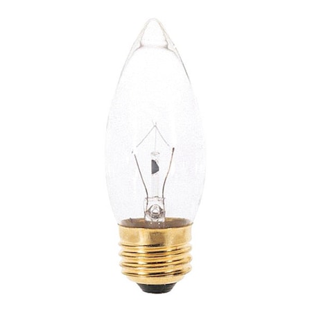 Satco 40 W B10 Incandescent - Clear - 2000 Hours - 300L - Medium Base - 120V - 2-Pack S4740