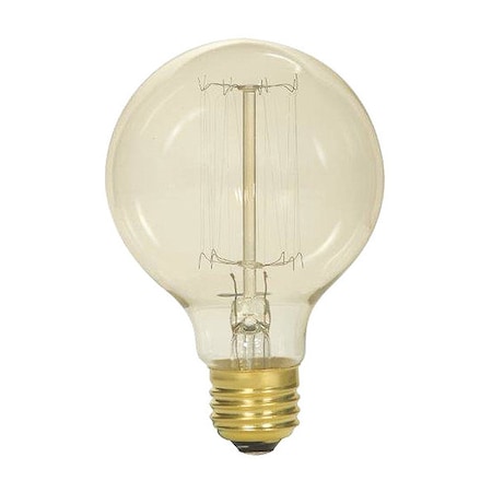 Satco 40 W G25 Incandescent - Clear - 3000 Hours - 160L - Medium Base - 120V S2425
