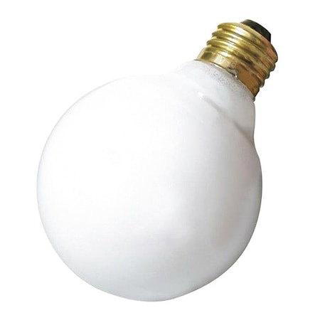 Satco 40 W G30 Incandescent - Gloss White - 2500 Hours - 300L - Medium Base - 120V S3671