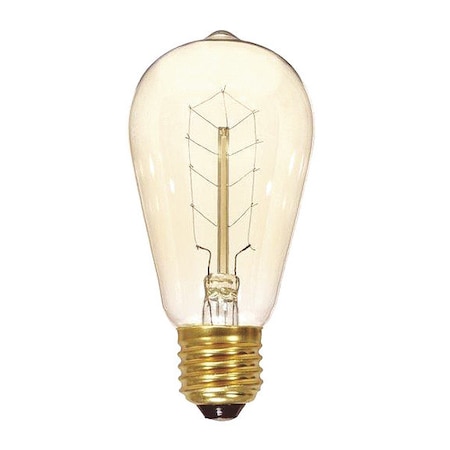 Satco 40 W ST19 Incandescent - Clear - 3000 Hours - 160L - Medium Base - 120V S2414