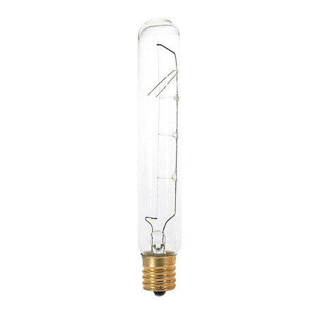 Satco Bulb, Incandescent, 40W, T6 1/2, Intermediate Base, Tubular S3224