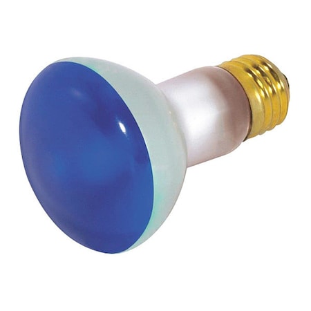 Satco 50 W R20 Incandescent - Blue - 2000 Hours - Medium Base - 130V S3202
