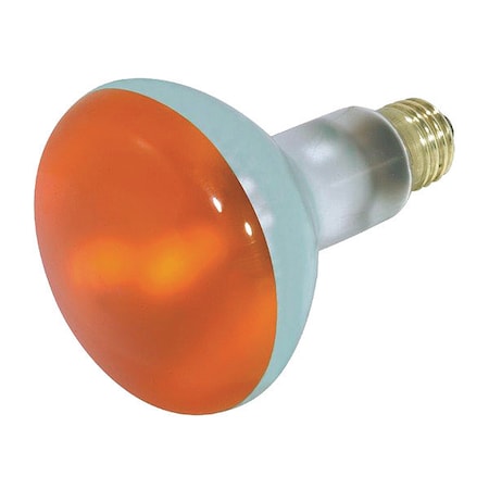 Satco 75 W BR30 Incandescent - Amber - 2000 Hours - Medium Base - 130V S3239