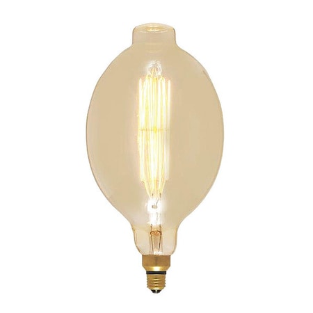 Satco 60 W BT56 Incandescent vintage style - Amber - 2000 Hours - Medium Base - 120V S2432