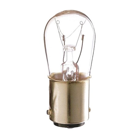Satco Bulb, Incandescent, 6W, S6, Bayonet Double Contact Base, Sign & Indicator, 10PK S3901