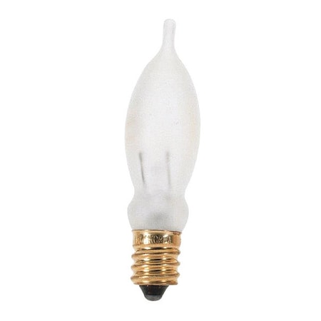 SATCO 7.5 W CA5 Incandescent - Frost - 1500 Hours - 35L - Candelabra Base - 120V S3242