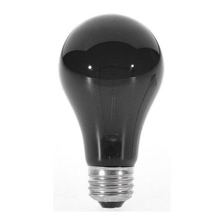 Satco 75 W A19 Incandescent - Black - 480 Hours - Medium Base - 120V S3920