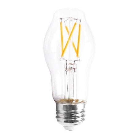 Satco 5.5W, Bulb, LED, 5.5W, BT15, Medium Base, LED Filam, , BT15, Warm White Temp. Clear, Dimmable S8559