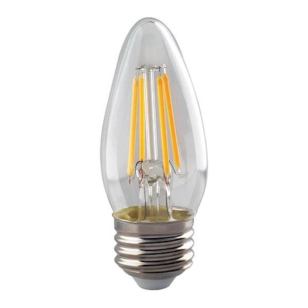 Satco Bulb, LED, 4W, B11, Medium Base, LED Filament S8551