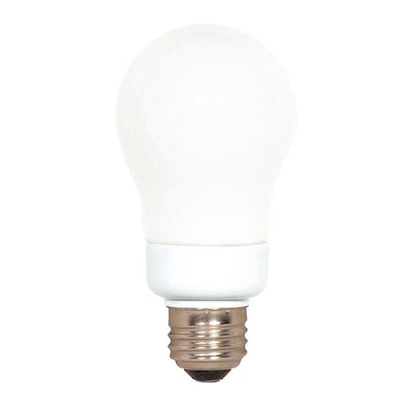Satco 7W A19 LED Light Bulb - Medium Base - White Finish S7281