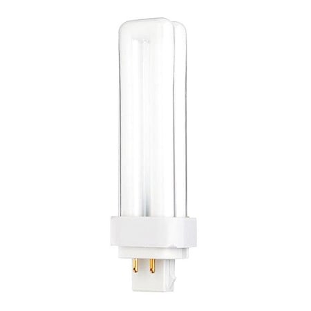 Hygrade 13W T4 Compact Fluorescent Light Bulb - G24q-1 (4-Pin) Base - White Finish S8331