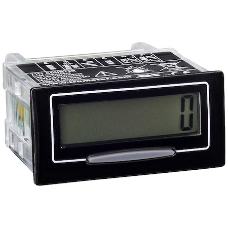 Trumeter Counter, Rectangular Panel with Clip, Remote Signal, LCD 7111