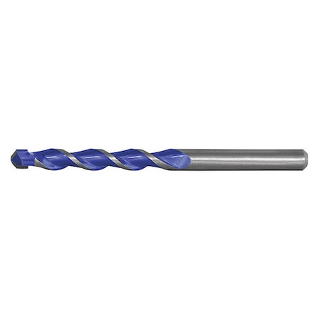 Cle-Line 3/8 HSS Carbide-Tipped 118 Degree Multi-Purpose Masonry Drill Cle-Line 1838 Bright RHS/RHC C22215