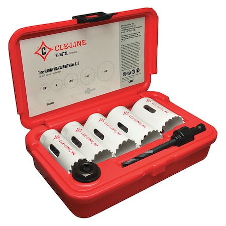 Cle-Line 7PC M42 Bi-Metal Handymans Hole Saw Kit 1887 Cle-Line CHK01