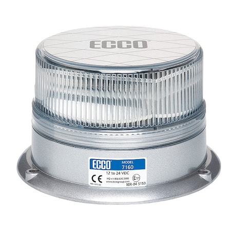 Ecco Beacon Light, Amber, 4" H 7160CA