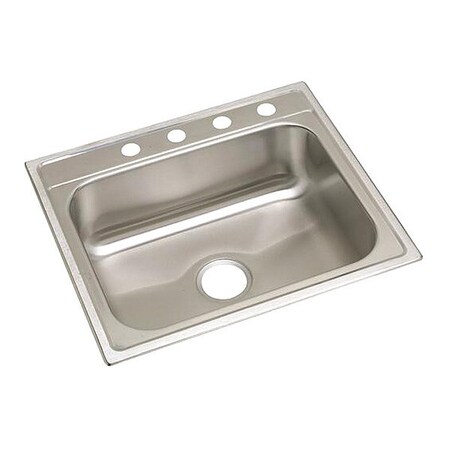 Elkay Dayton 20G 25" X 22" X 8.25" Single Bowl TMt Kitchen Sink SS DPC125225
