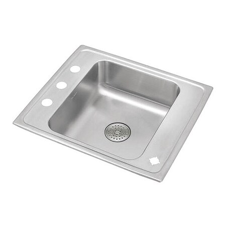 Elkay Classroom 18G 22' X 19.5' X 7.5' Single Bowl TMt Sink SS DRKR2220PD2FRM