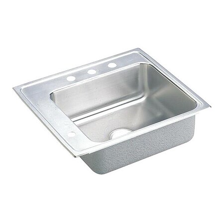 Elkay Classroom 18G 25' X 22' X 4' Single Bowl TMt Sink SS DRKADQ252240L3