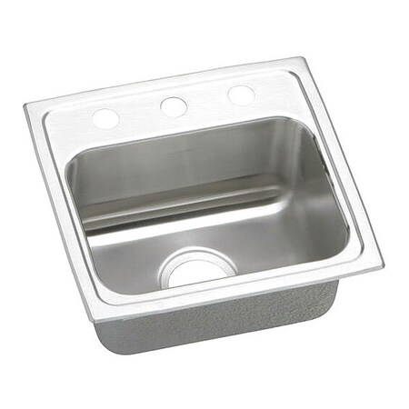 Elkay Gourmet 18G 17' X 16' X 6.5' Single Bowl TMt Kitchen Sink SS LRADQ171665OS4