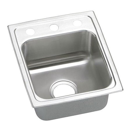 Elkay Gourmet 18G 13' X 16' X 6' Single Bowl TMt Kitchen Sink SS LRADQ1316603