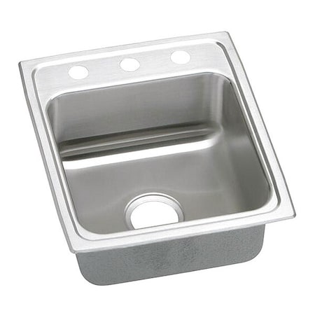 Elkay Gourmet 18G 17' X 20' X 4.5' Single Bowl TMt Kitchen Sink SS LRADQ172045MR2